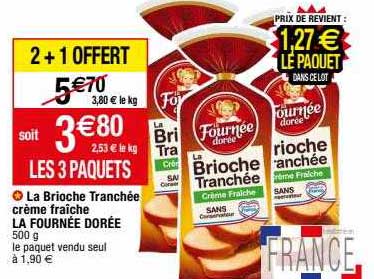 la brioche tranchée crème fraîche la fournée dorée