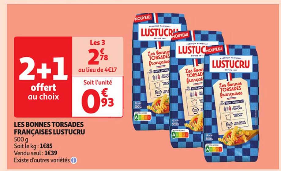 les bonnes torsades françaises lustucru