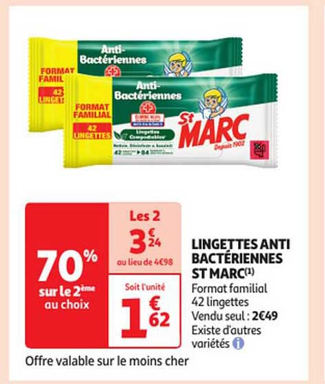 lingettes anti bactériennes st marc