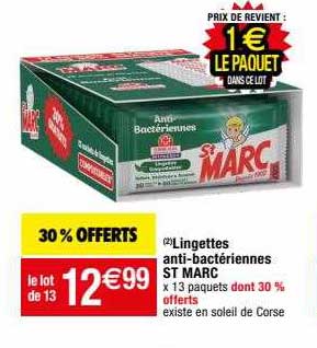 lingettes antibactériennes st marc