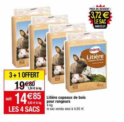litière copeaux de bois pour rongeurs