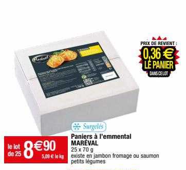 Paniers à L'emmental Maréval