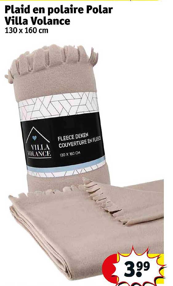 plaid en polaire polar villa volance