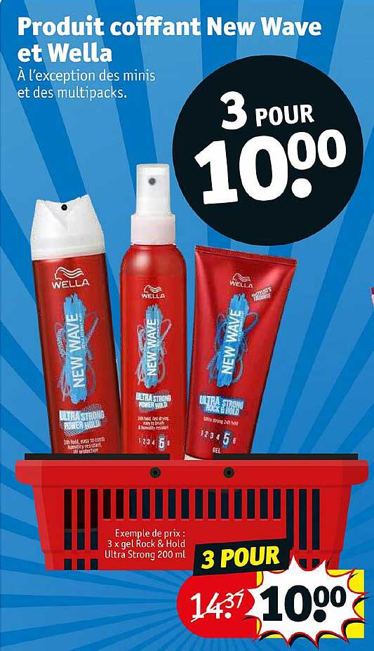 produit coiffant new wave et wella