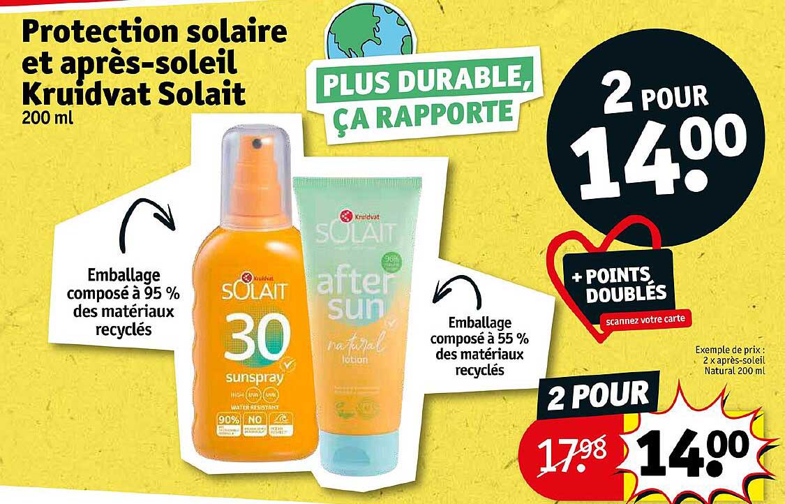 protection solaire et après-soleil kruidvat solait