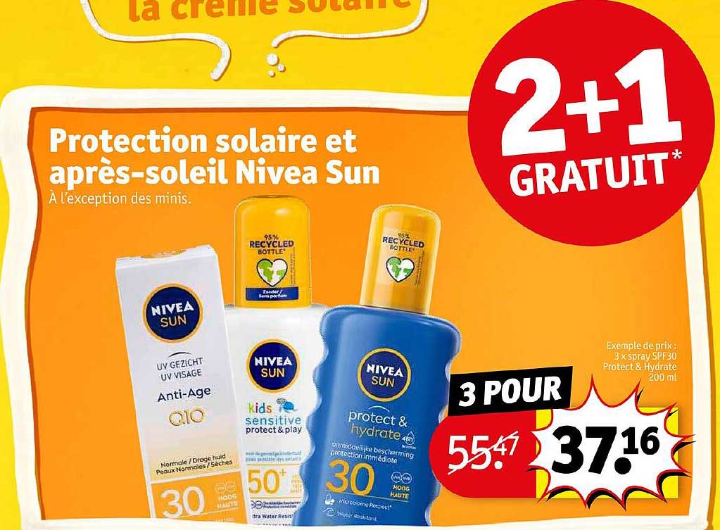 protection solaire et après-soleil nivea sun