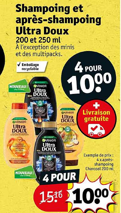 shampoing et après-shampoing ultra doux