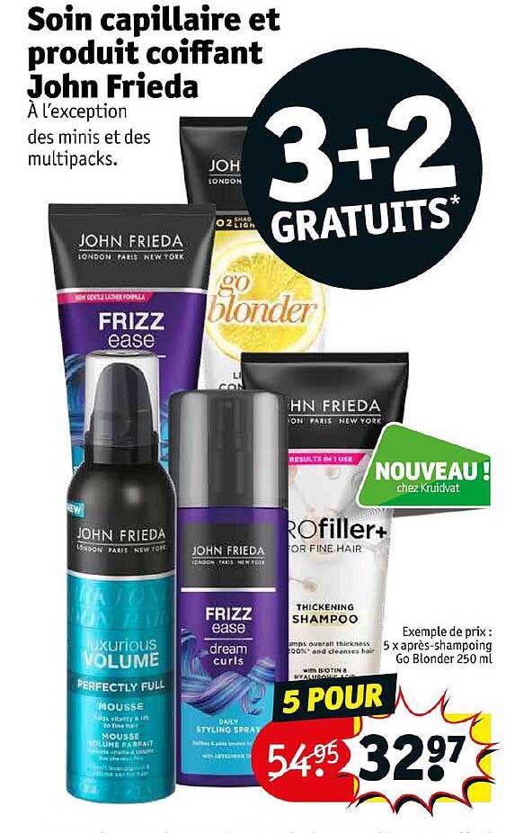 soin capillaire et produit coiffant john frieda