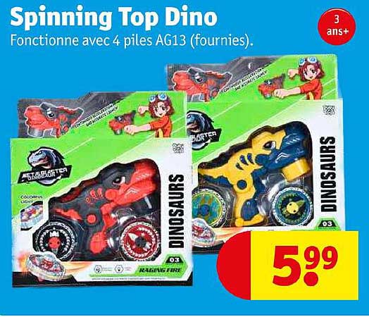spinning top dino
