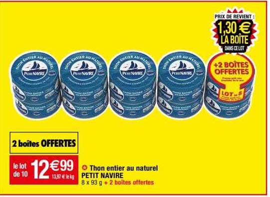 Thon Entier Au Naturel Petit Navire