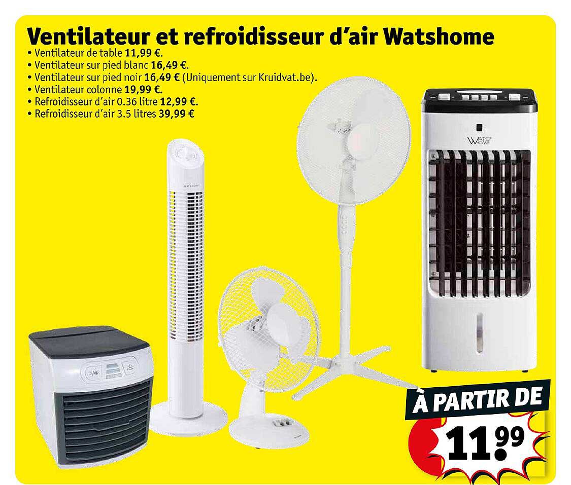 ventilateur et refroidisseur d'air watshome