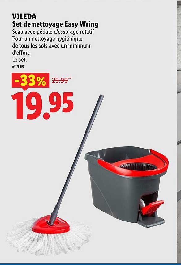 VILEDA Set De Nettoyage Easy Wring
