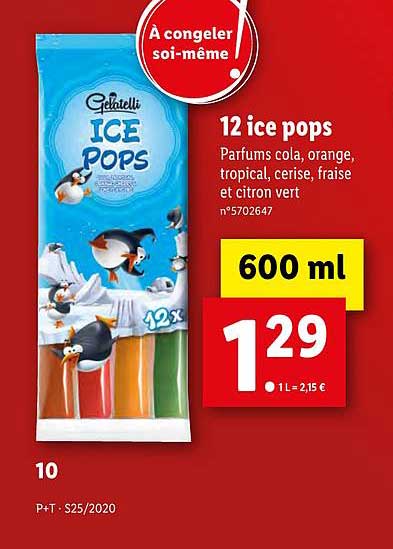 12 ice pops