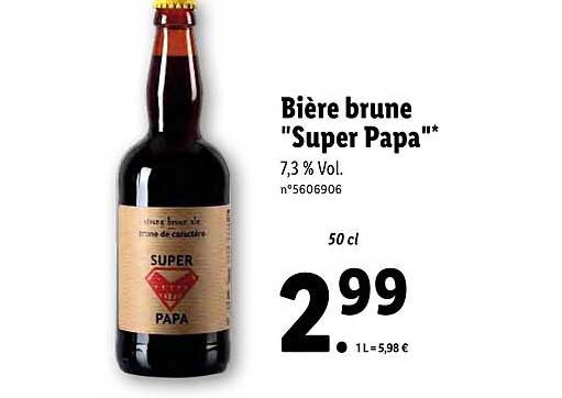 Bière Brune Super Papa
