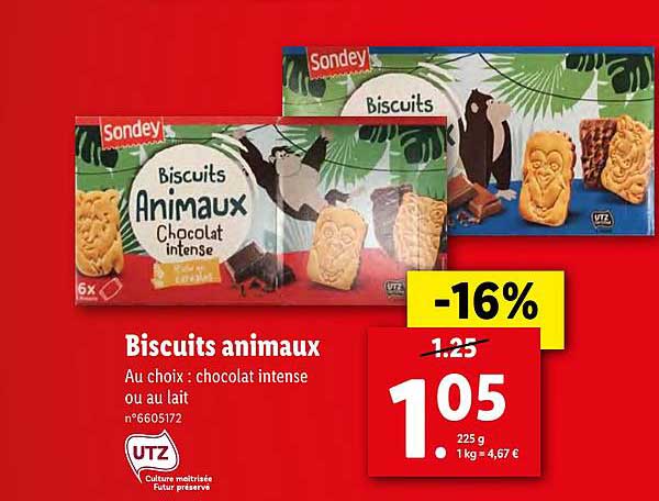 Biscuits Animaux Sondey