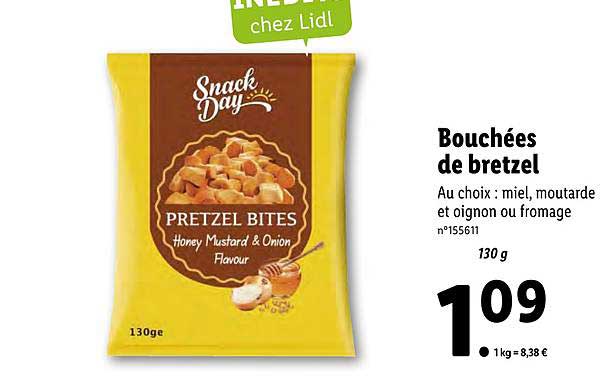 bouchées de bretzel snack day