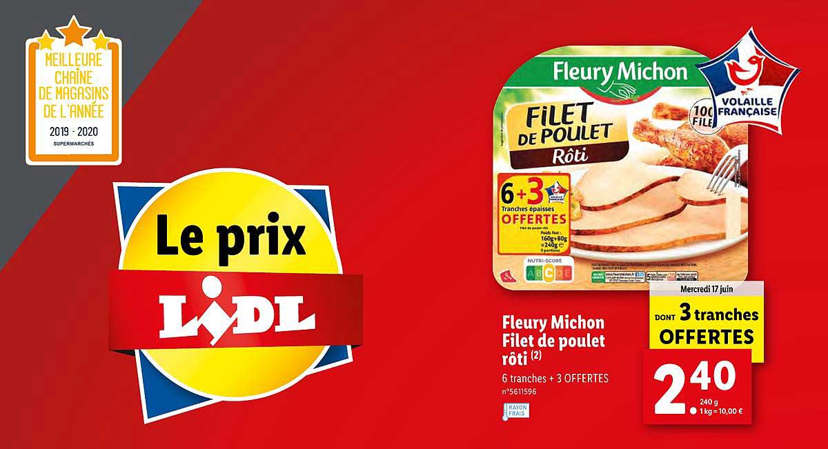 Filet De Poulet Fleury Michon