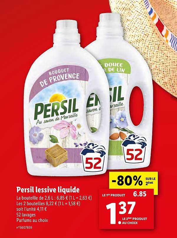 Persil Lessive Liquide -80% Sur Le 2ème