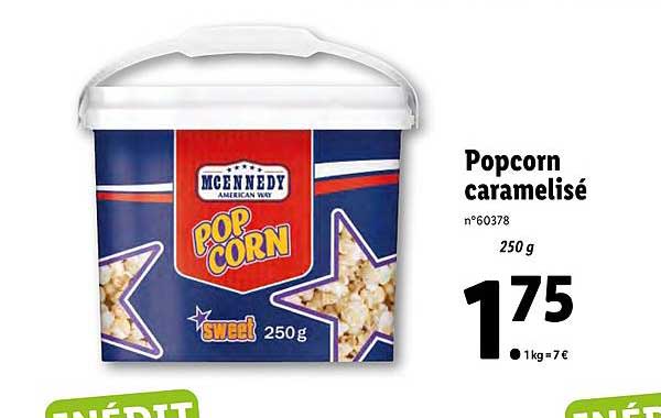 popcorn caramelisé mcennedy