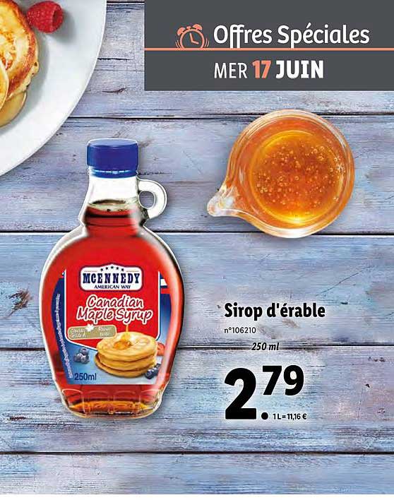 sirop d'érable mcennedy