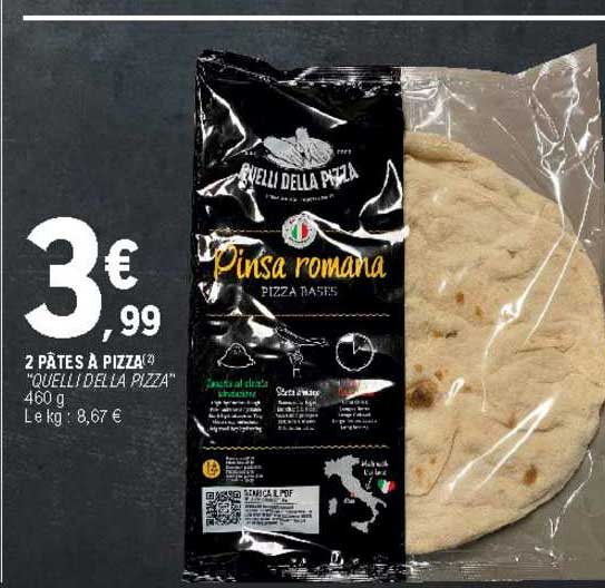 2 pâtes à pizza "quelli della pizza"
