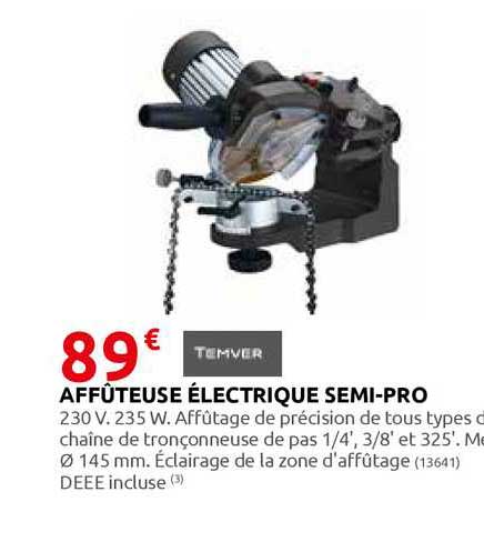 affûteuse électrique semi-pro temver