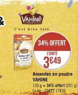 Amandes En Poudre Vahiné