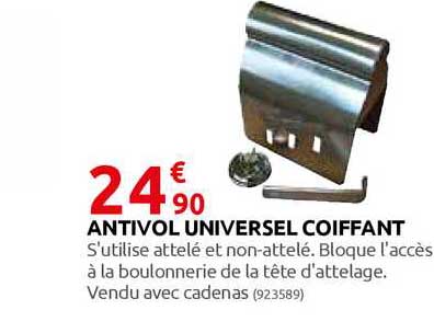 antivol universel coiffant