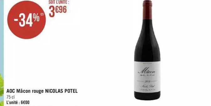 aoc mâcon rouge nicolas potel