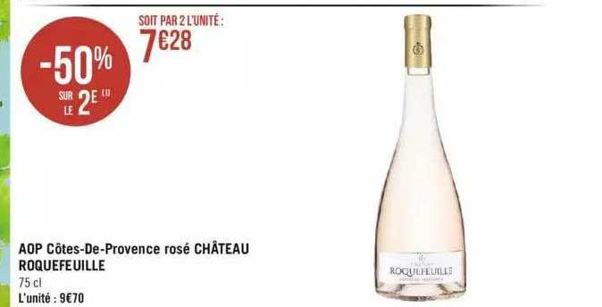aop côtes-de-provence rosé château roquefeuille