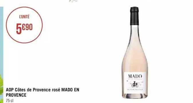 aop côtes de provence rosé mado en provence