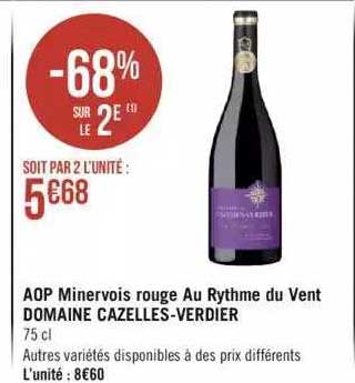 aop minervois rouge au rythme du vent domaine cazelles-verdier