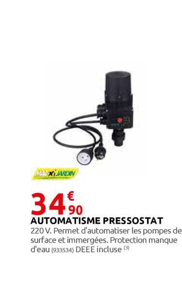 automatisme pressostat macxi jardin
