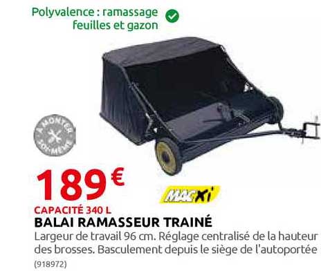 balai ramasseur trainé macxi