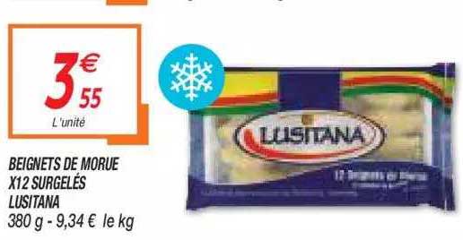 beignets de morue x12 surgelés lusitana