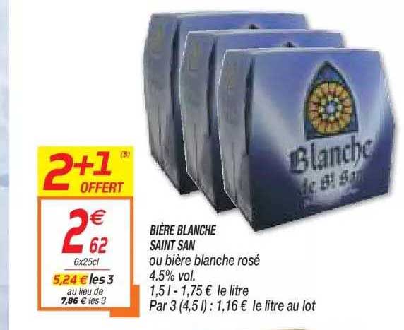 bière blanche saint san