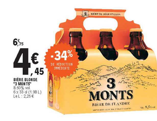 bière blonde "3 monts"