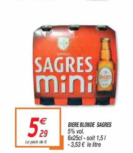 Biere Blonde Sagres