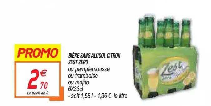 bière sans alcool citron zest zero