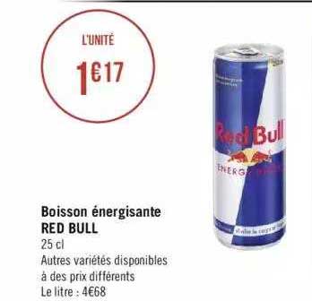 boisson énergisante red bull