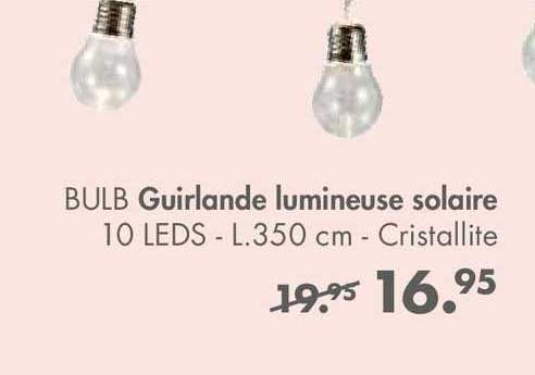 Bulb Guirlande Lumineuse Solaire