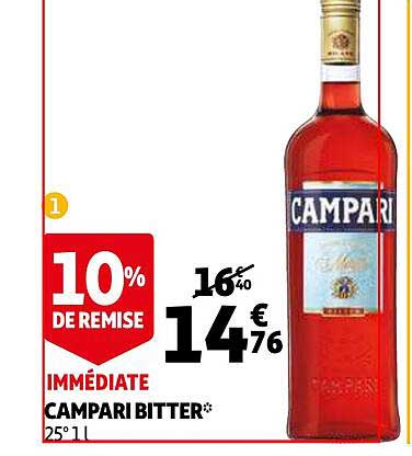 Campari Bitter 10% De Remise Immédiate