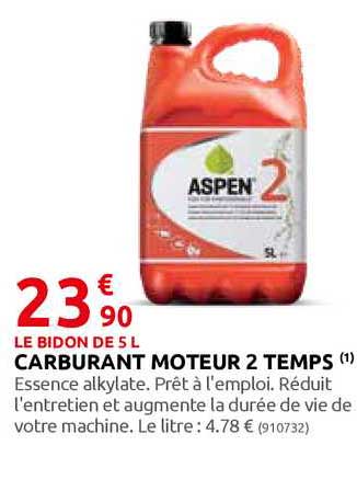 carburant moteur 2 temps aspen