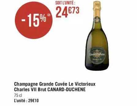Champagne Grande Cuvée Le Victorieux Charles VII Brut Canard-duchêne