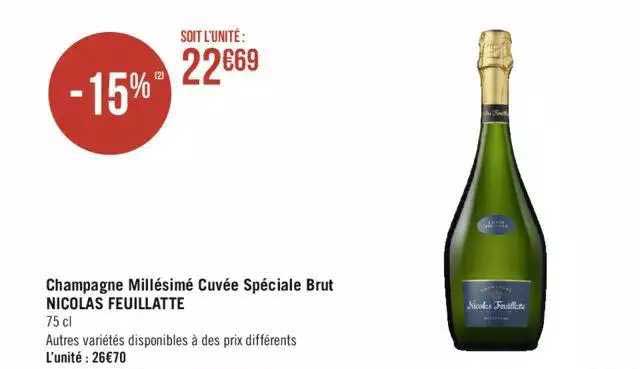 Champagne Millésimé Cuvée Spéciale Brut Nicolas Feuillatte