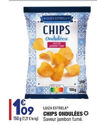 chips ondulées luiza estrela