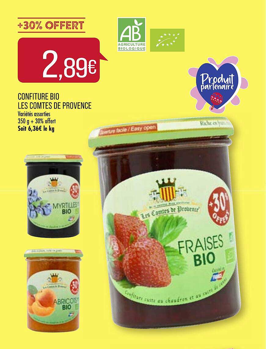 confiture bio les comtes de provence
