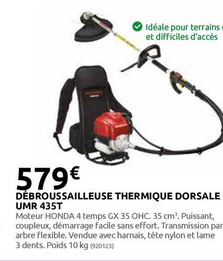 débroussailleuse thermique dorsale umr 435t