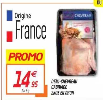 demi-chevreau cabriade 2kgs5 environ