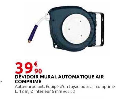 dévidoir mural automatique air comprimé